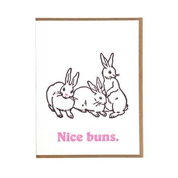 Nice Buns Greeting Card