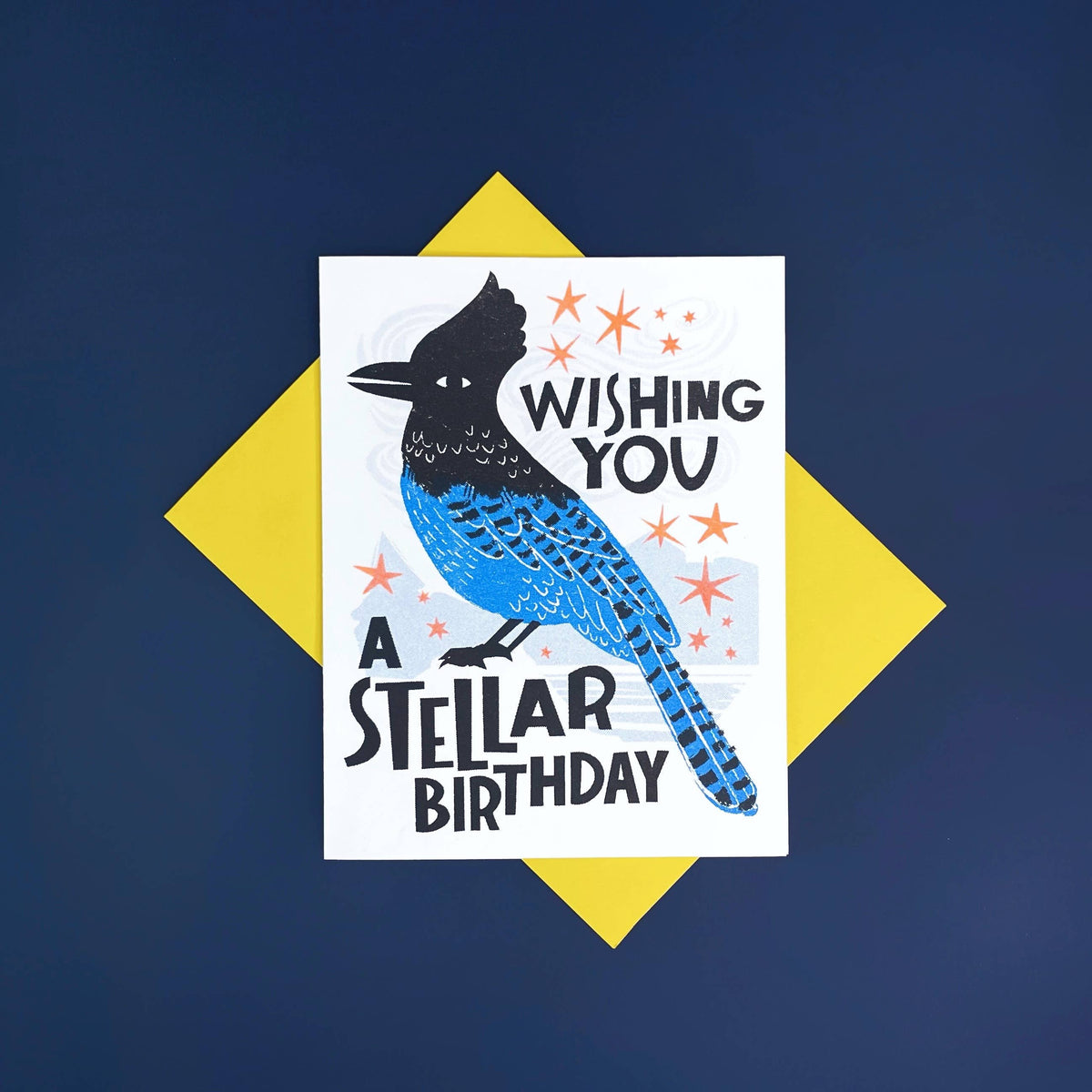 Stellar Birthday - Funny Risograph Greeting Card