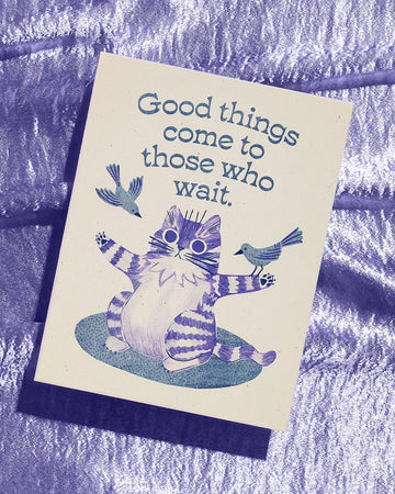 Good Things - Risograph Greeting Card