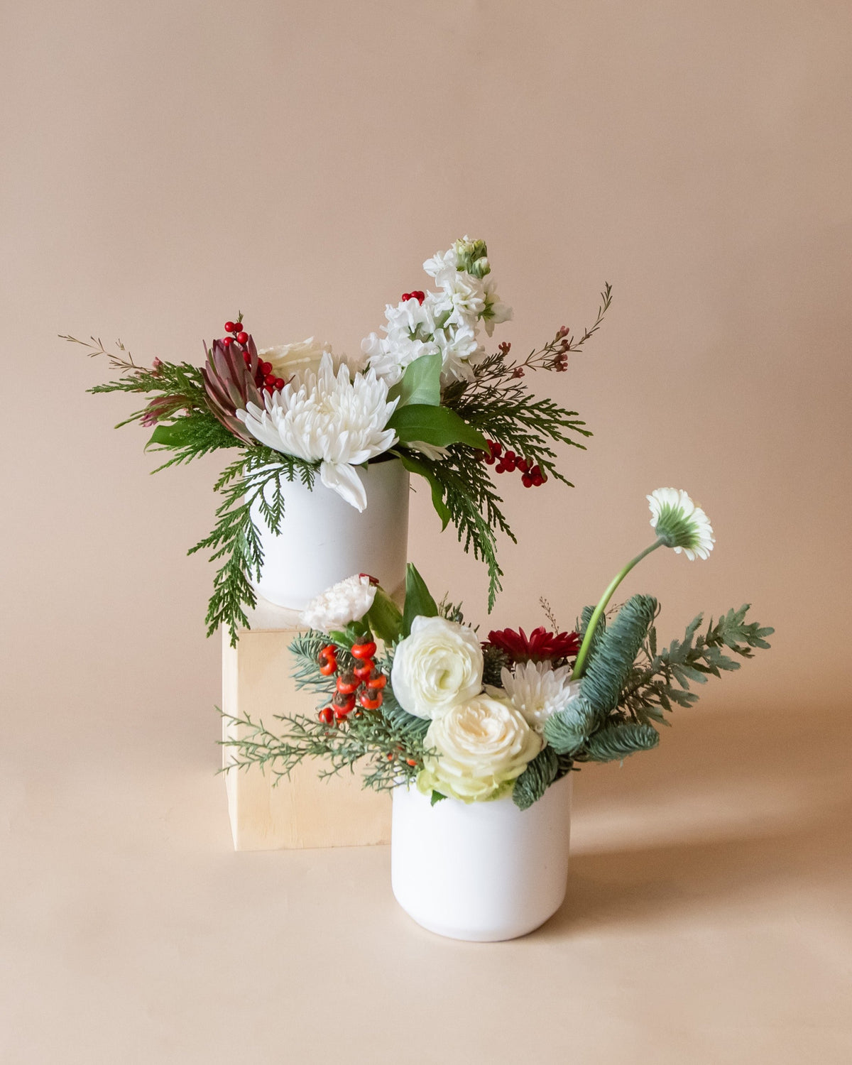 Bright Winter White Centerpiece