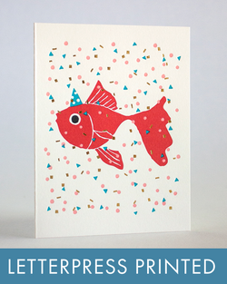 Goldfish Party Greeting Card