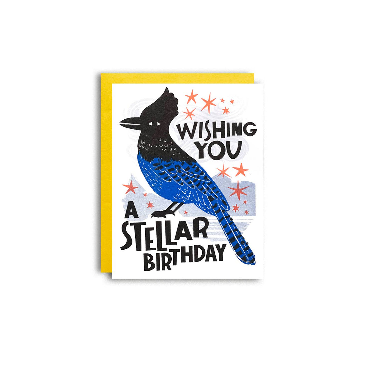 Stellar Birthday - Funny Risograph Greeting Card