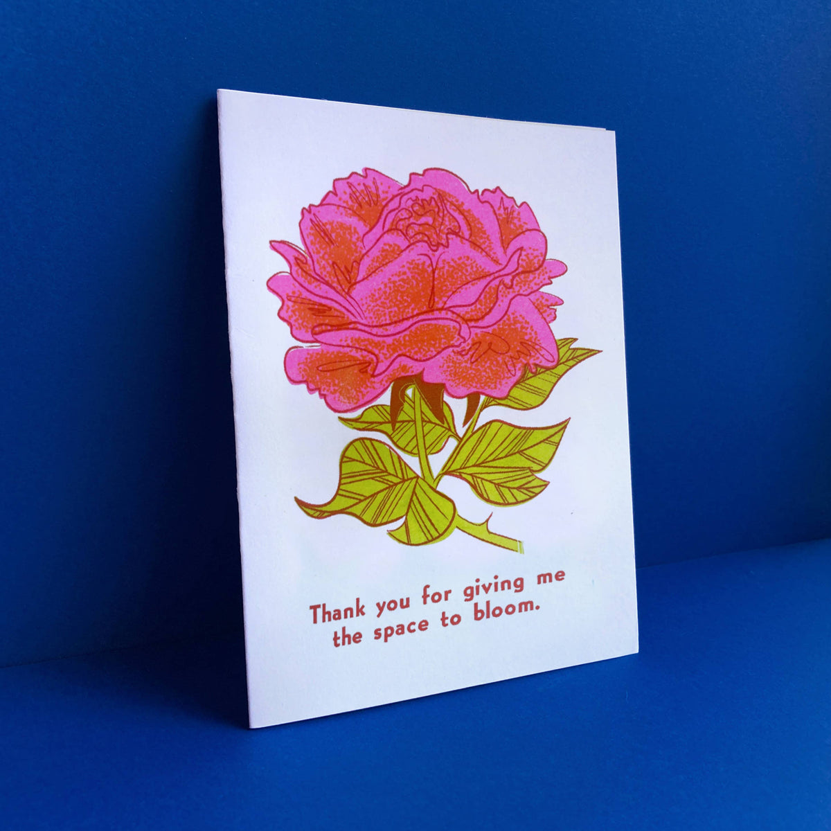 Space to Bloom - Parenting Risograph card