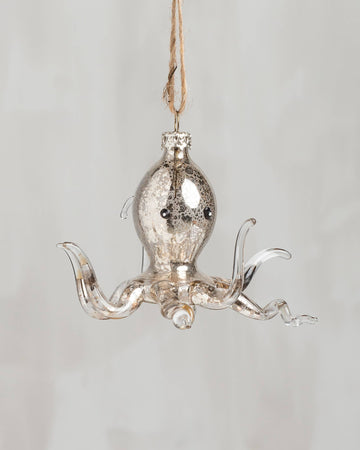 Glass Baby Octopus Ornament