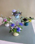Tiny Duo: Mini Vase Arranging, Sunday, August 16