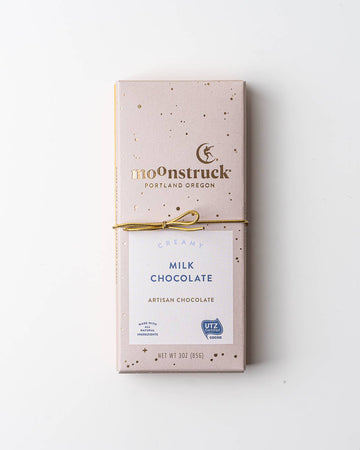Moonstruck chocolate bar packaging on a white background
