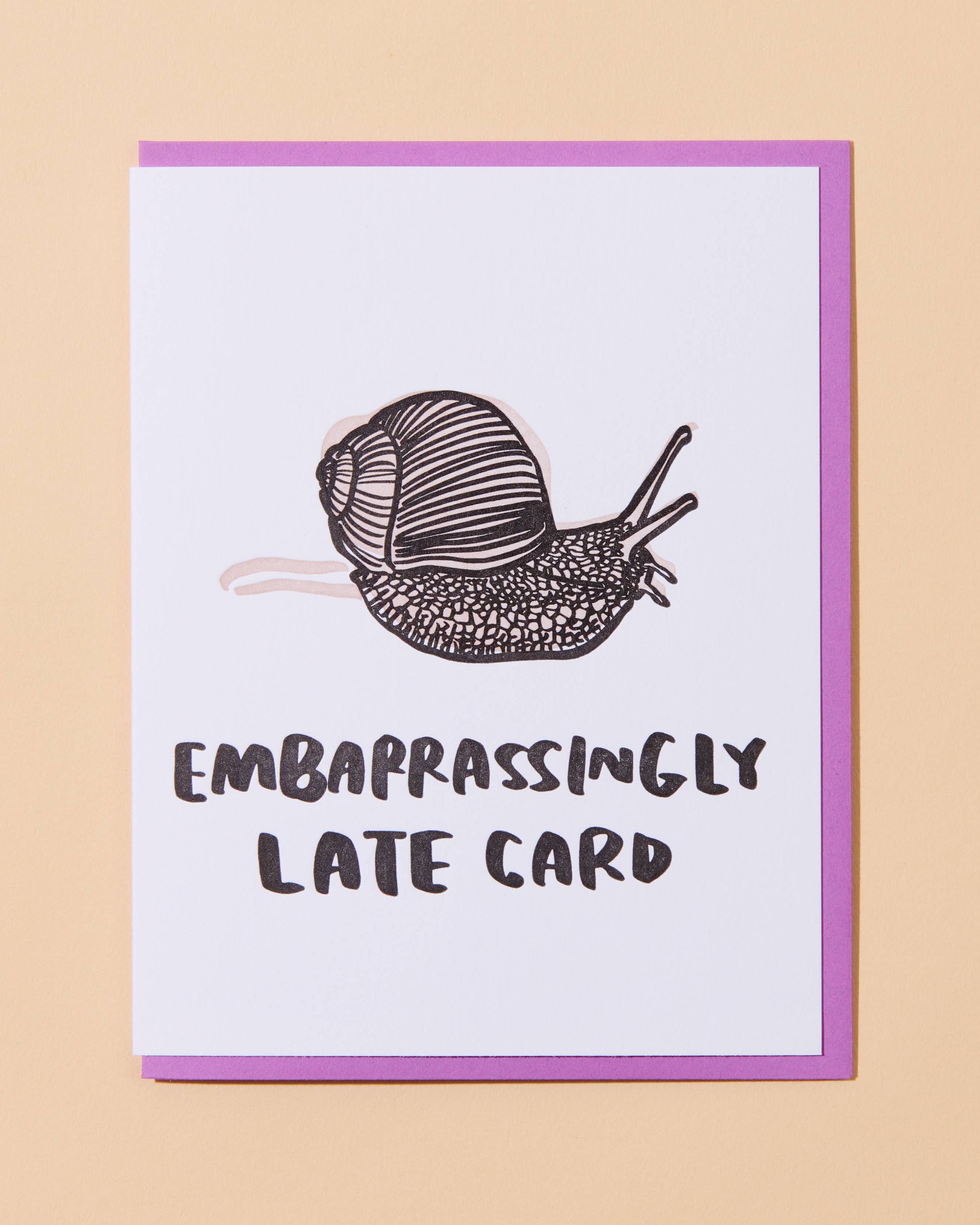 Snail Belated Card - Made in USA