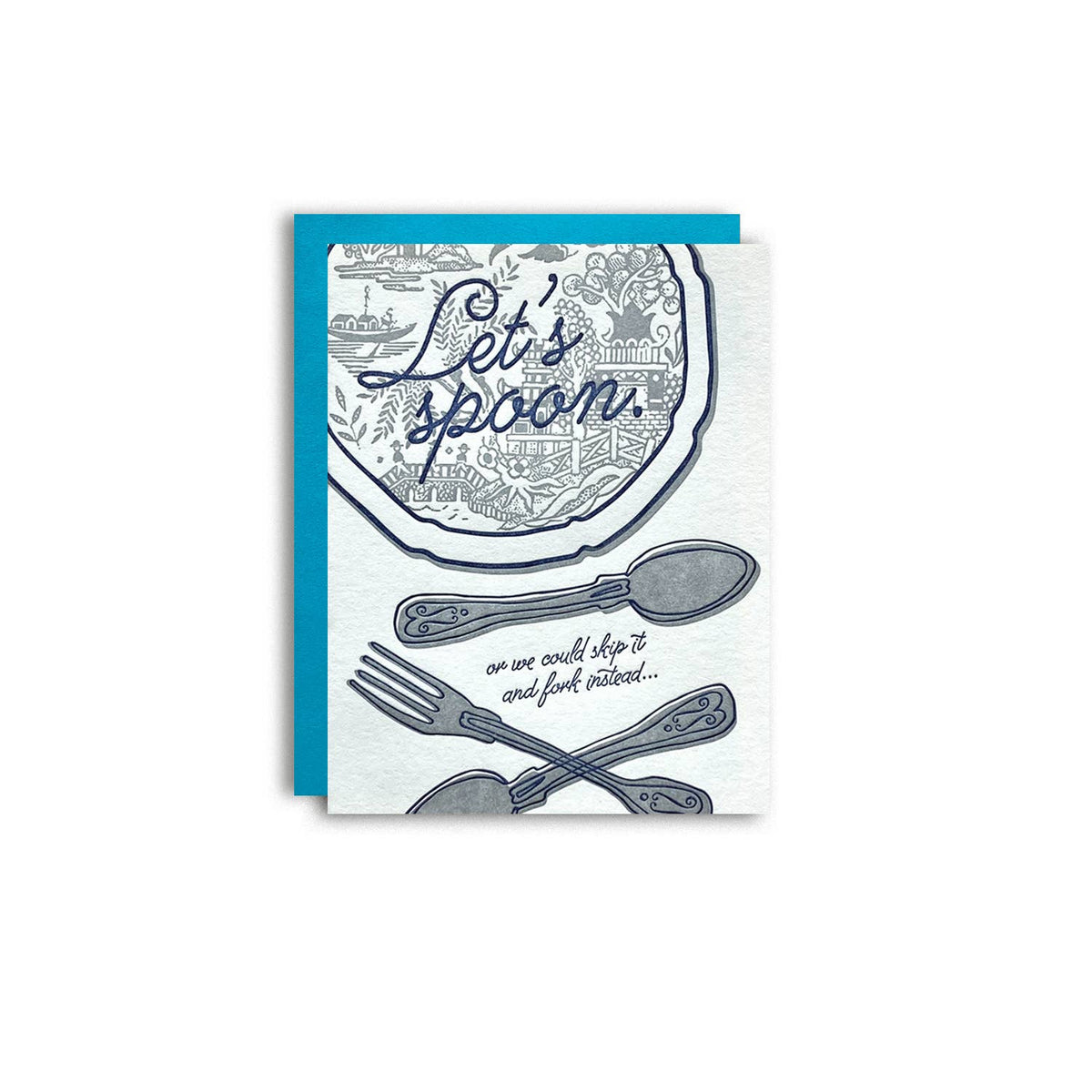 Let's Spoon Greeting Card