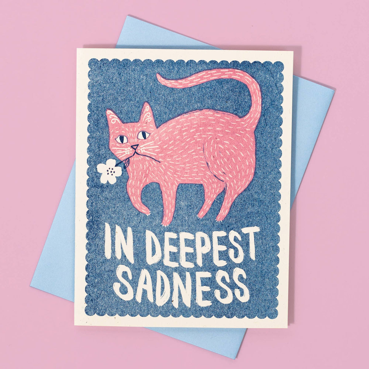 In Deepest Sadness - Risograph Card