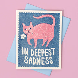 In Deepest Sadness - Risograph Card