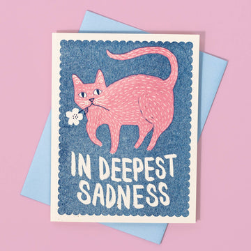 In Deepest Sadness - Risograph Card