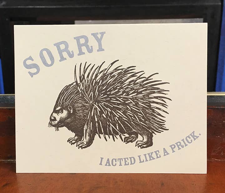 Prick Greeting Card
