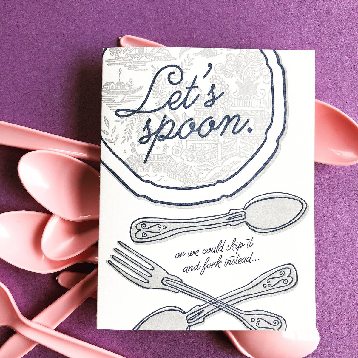 Let's Spoon Greeting Card