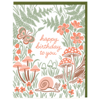 Garden Snail Birthday Card
