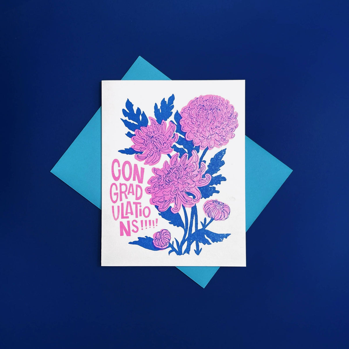 Congrats Mums - Fun Risograph Greeting Card