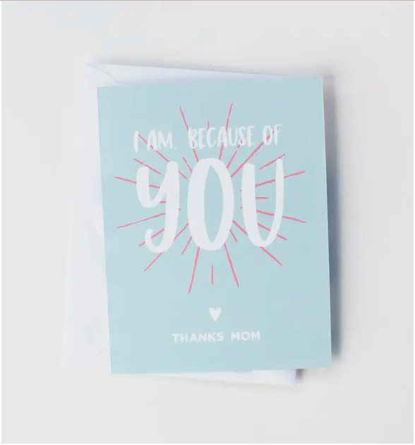 Because of you Card