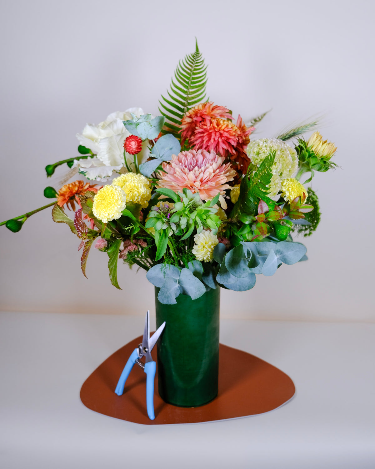 Big Green Love Vase Arrangement