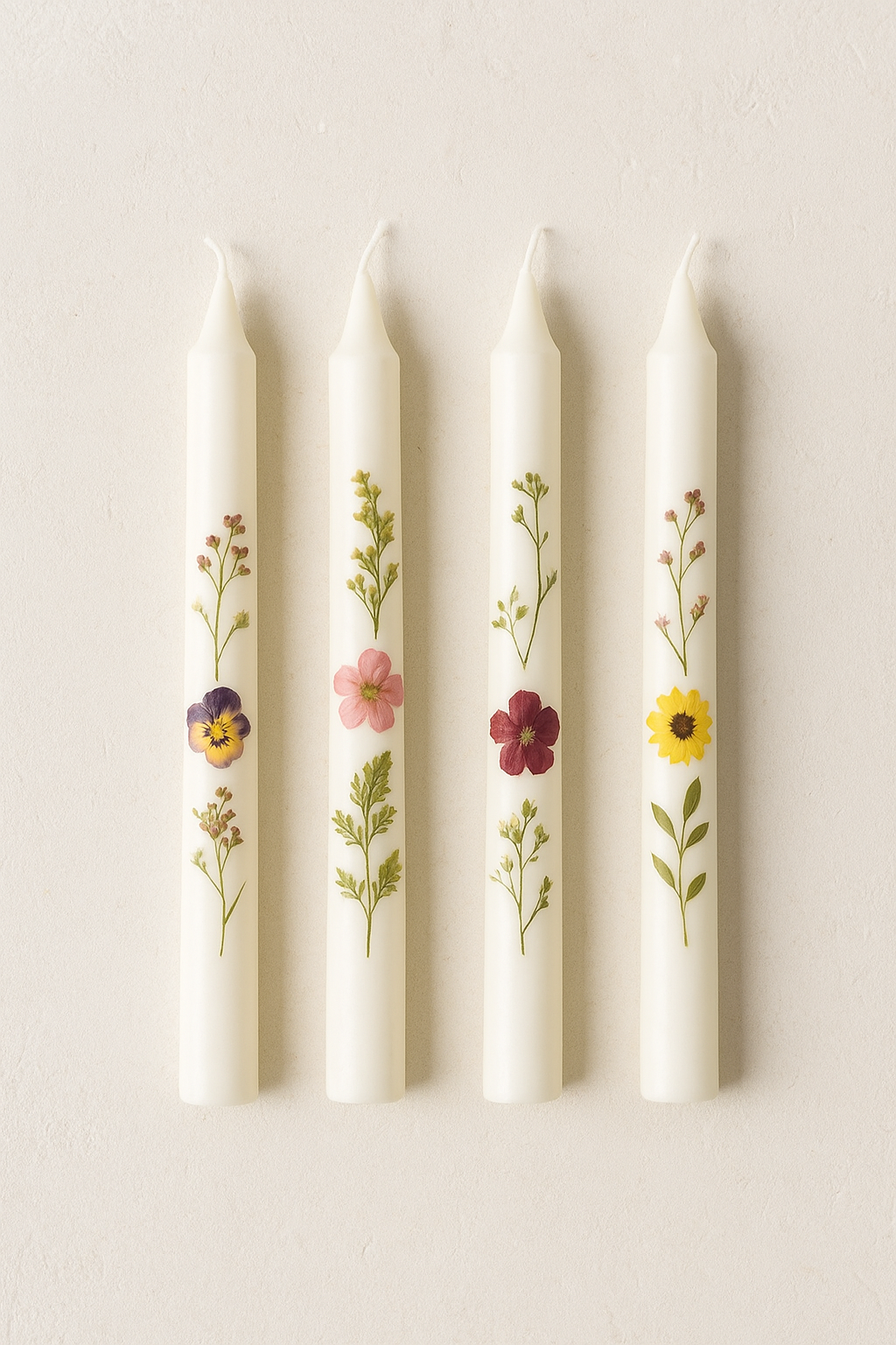 Solstice Pressed Floral Candle Workshop, Sunday, December 21