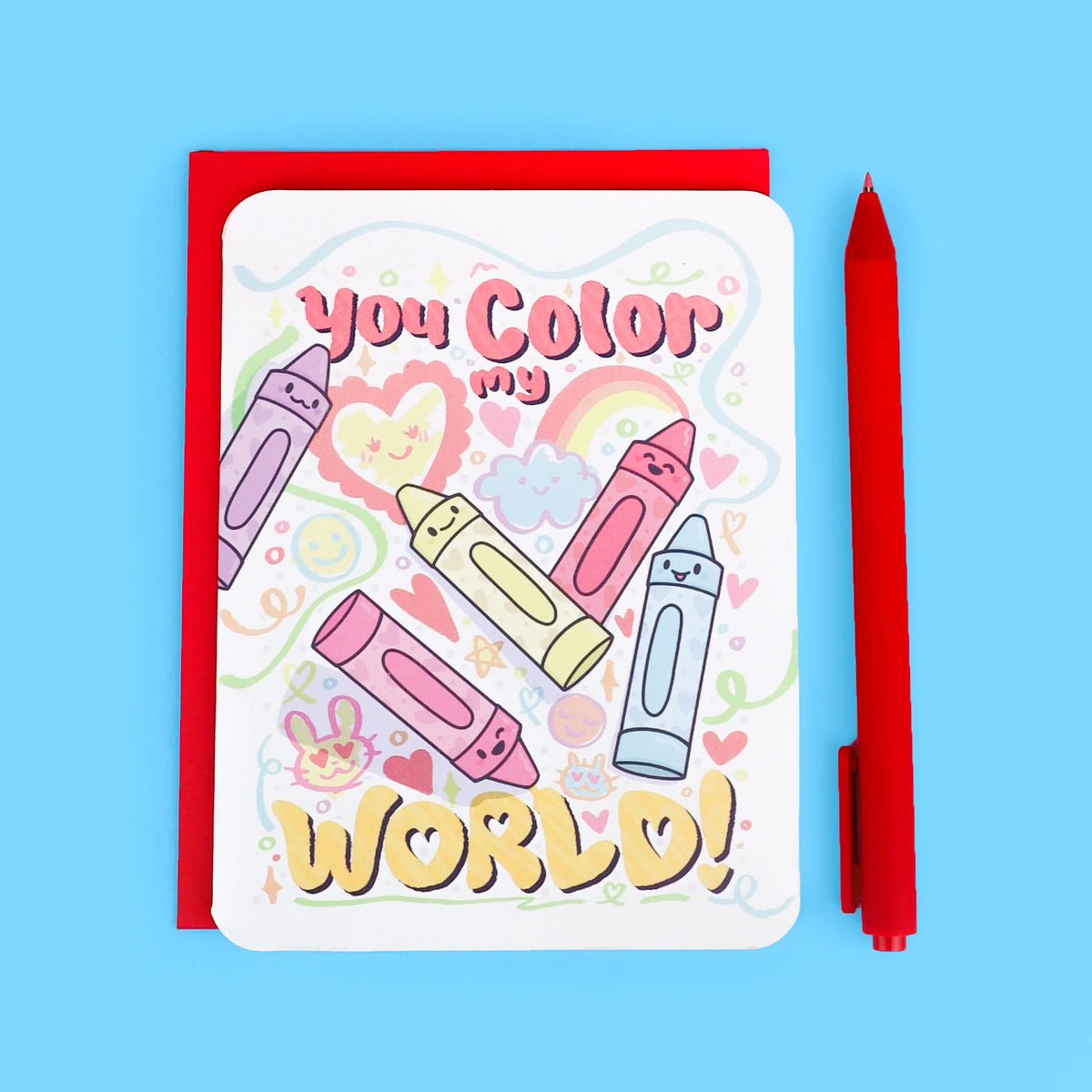 You Color My World Card
