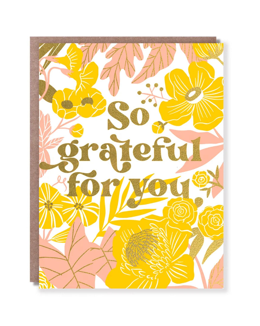 So Grateful Flower Card