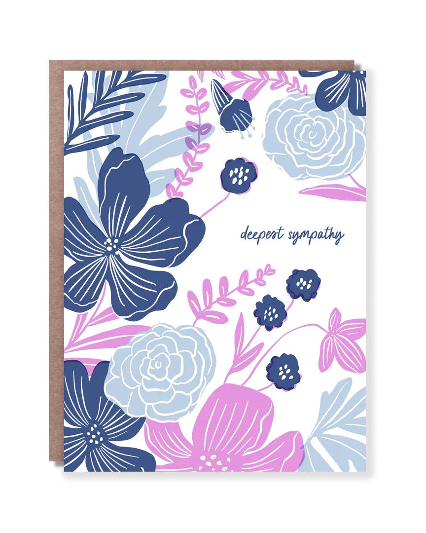 Deepest Sympathy Flower Card