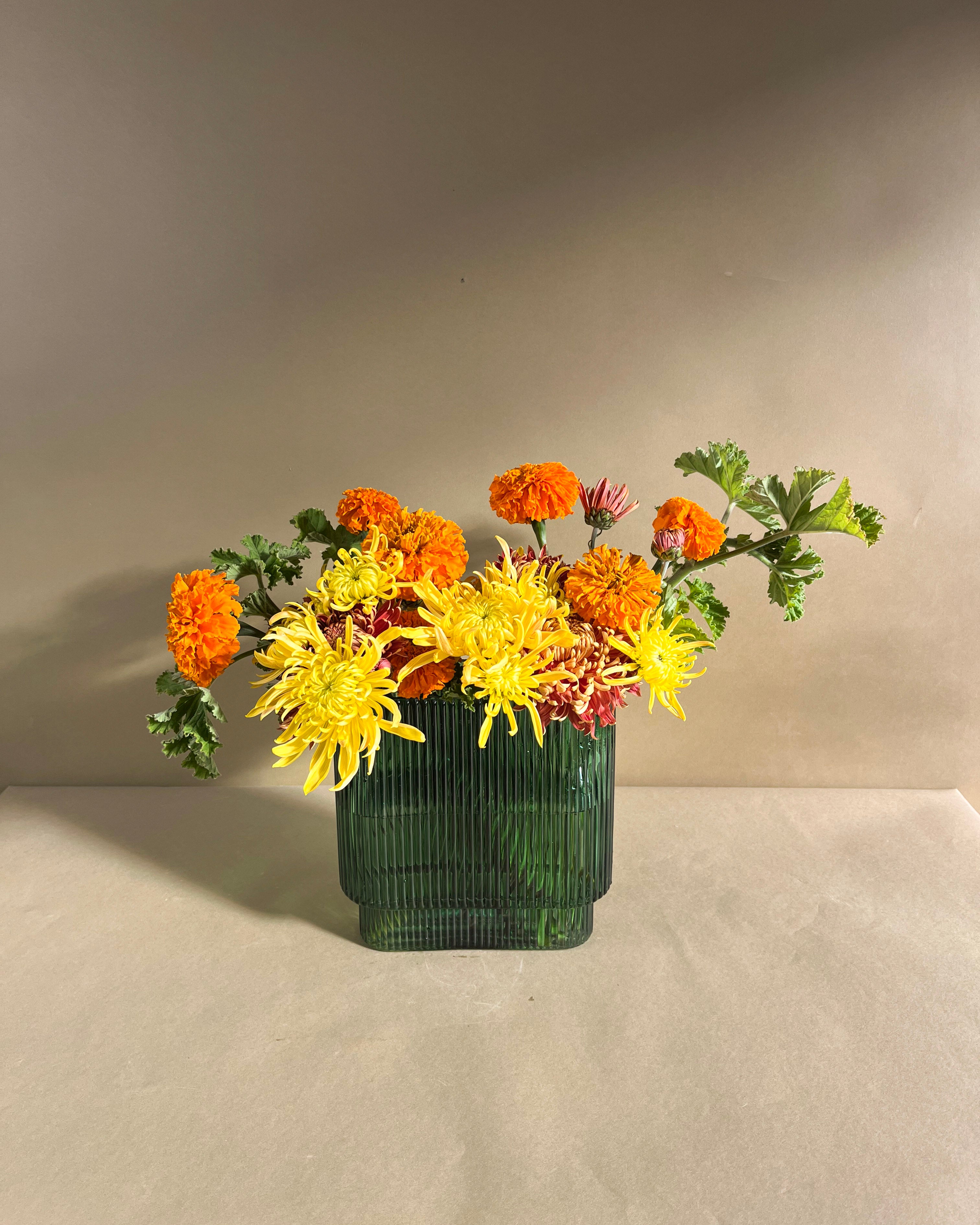 Emerald Vase Arrangement