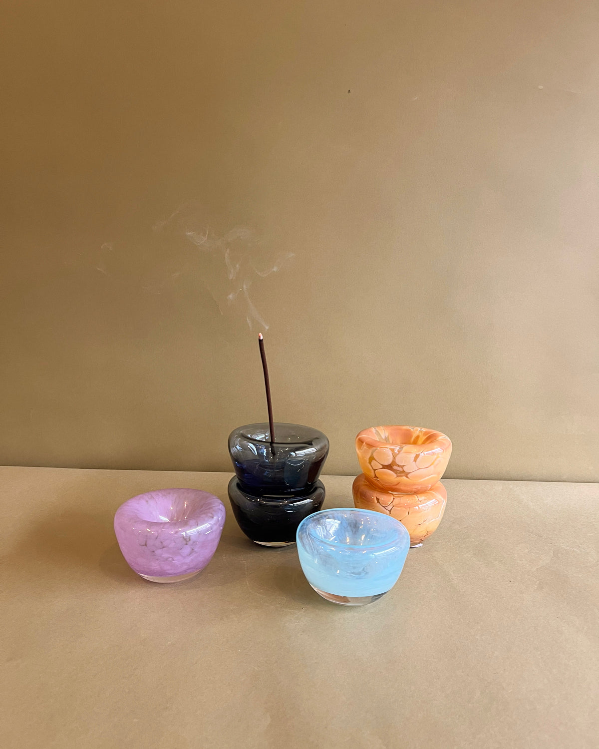 Handblown Glass Incense Holder