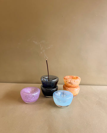 Handblown Glass Incense Holder