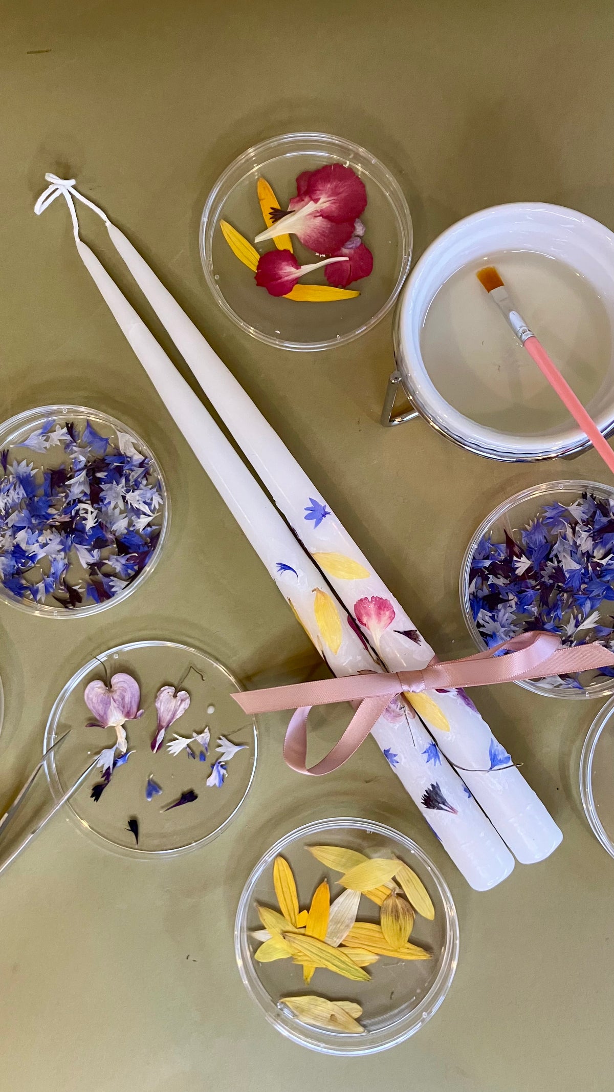 Pressed Floral Candle Workshop, Sunday, March 1