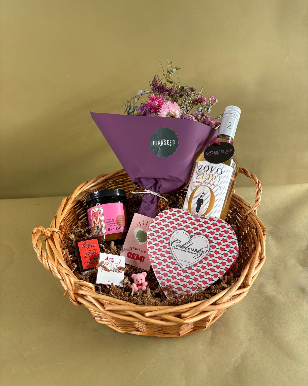Valentine's Day Sober AF Gift Basket