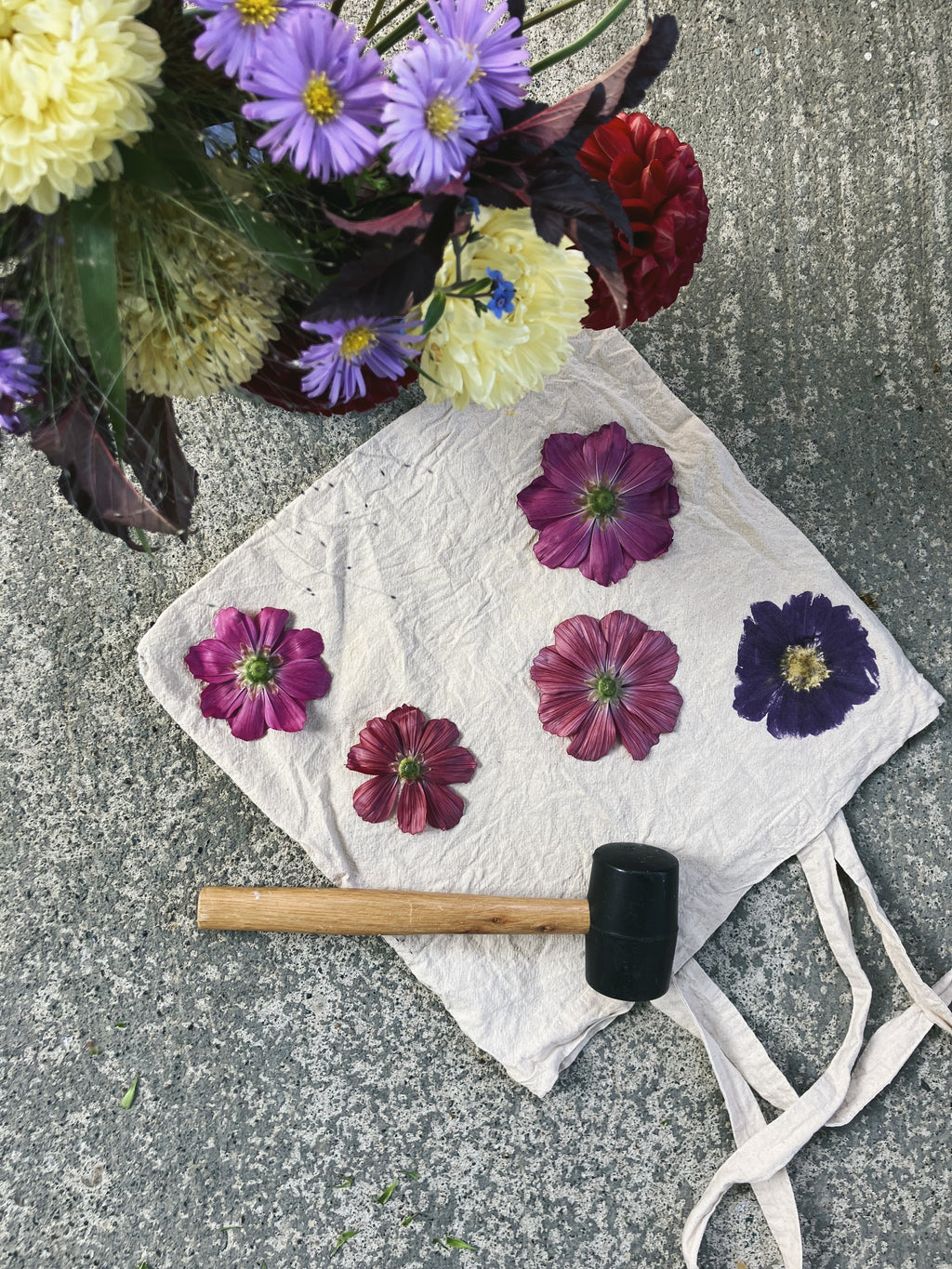 Botanical Hammer Printing: Hand-Dyed Tote Bags, Thursday, October 8