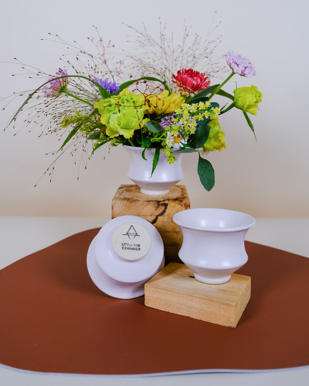 Little Fire Handmade Ceramic Mini Vase Arrangement