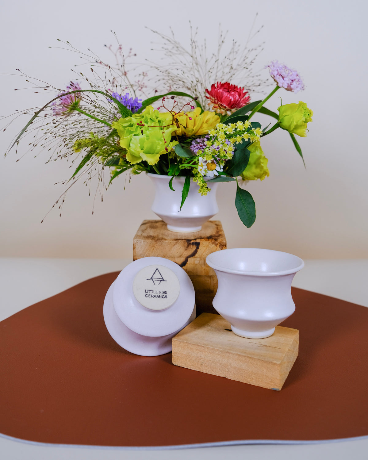 Little Fire Handmade Ceramic Mini Vase Arrangement