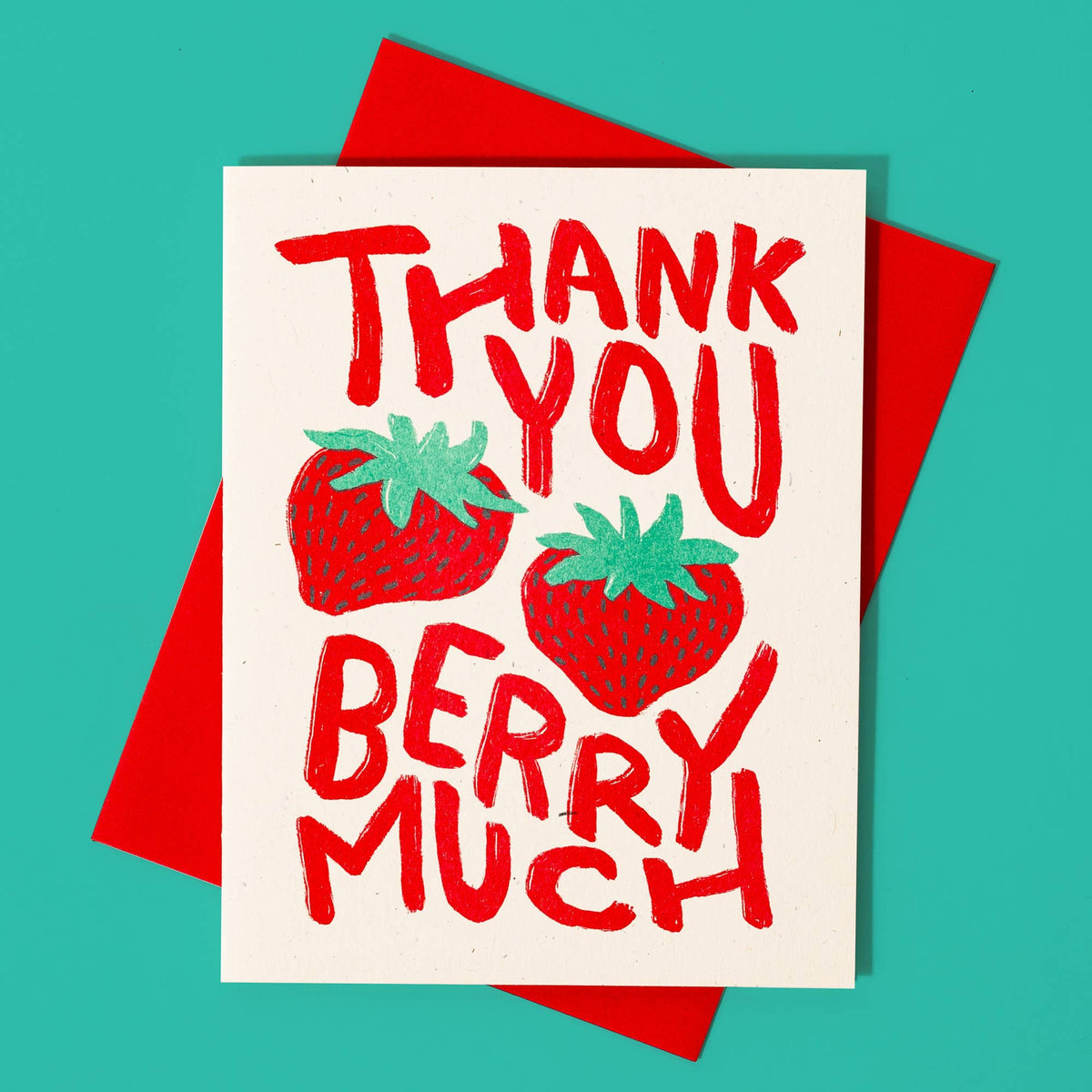 Thank You Berry Much - Risograph Card