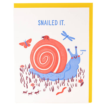 Yippee Snail Congratulations Card