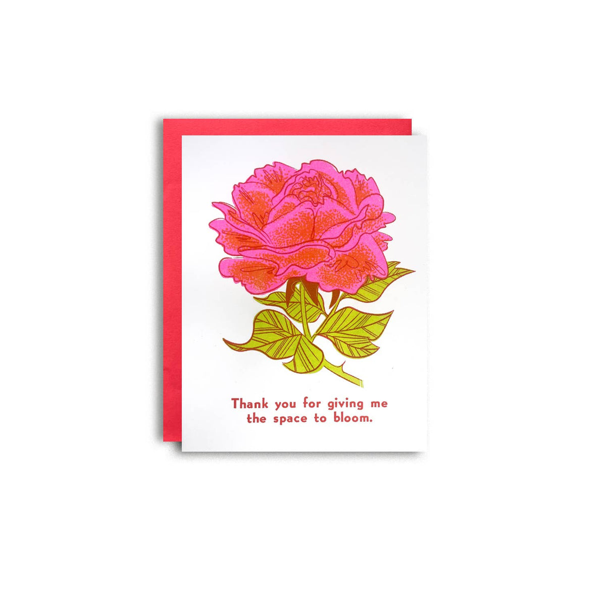 Space to Bloom - Parenting Risograph card