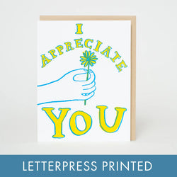 I Appreciate You Card