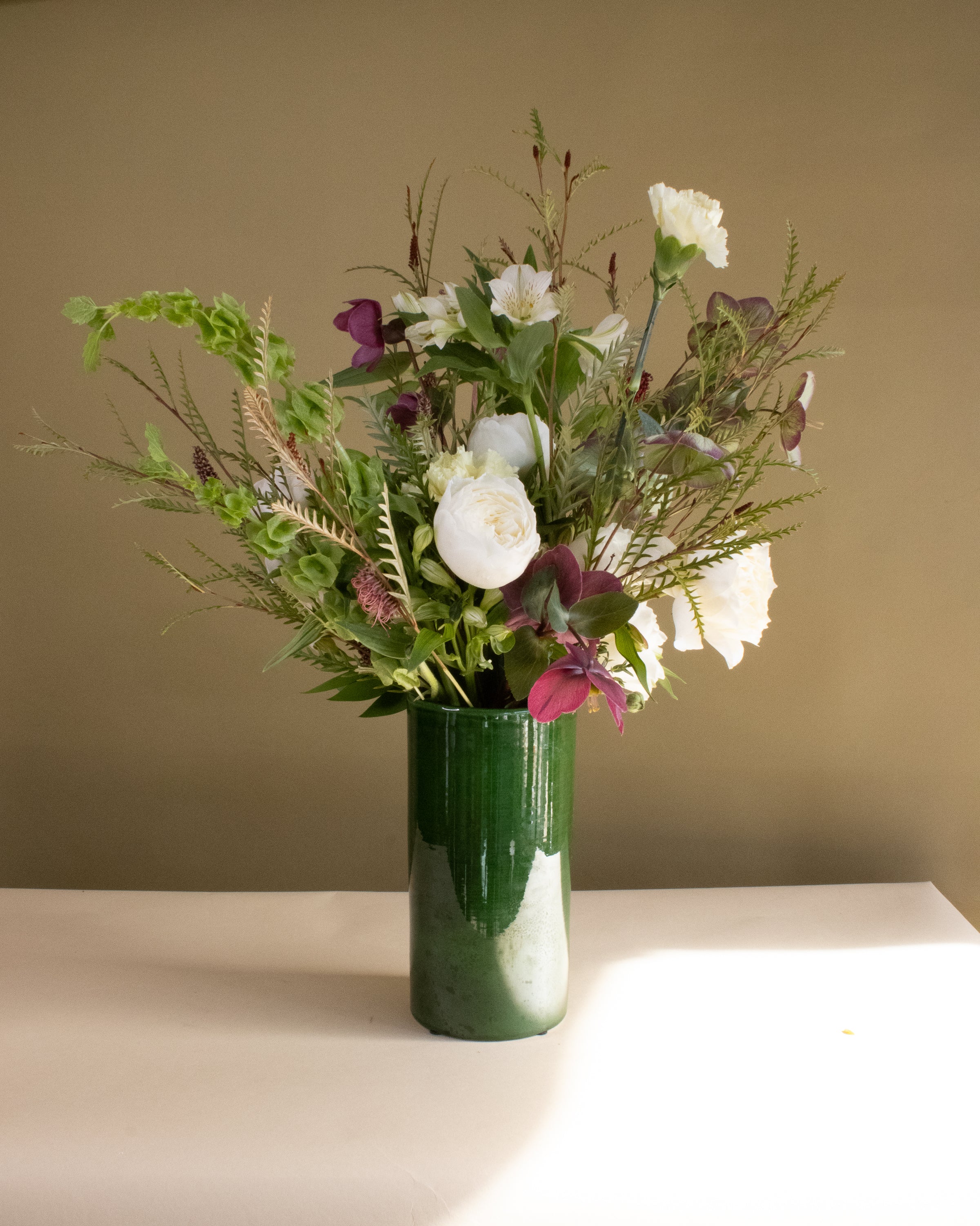 Big Green Love Vase Arrangement