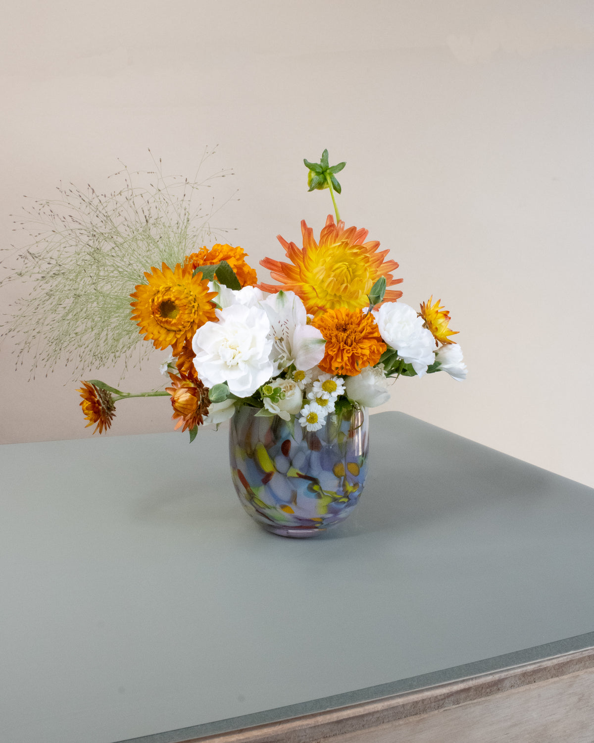 Handmade Blown Glass Vase Arrangement, made in Tacoma