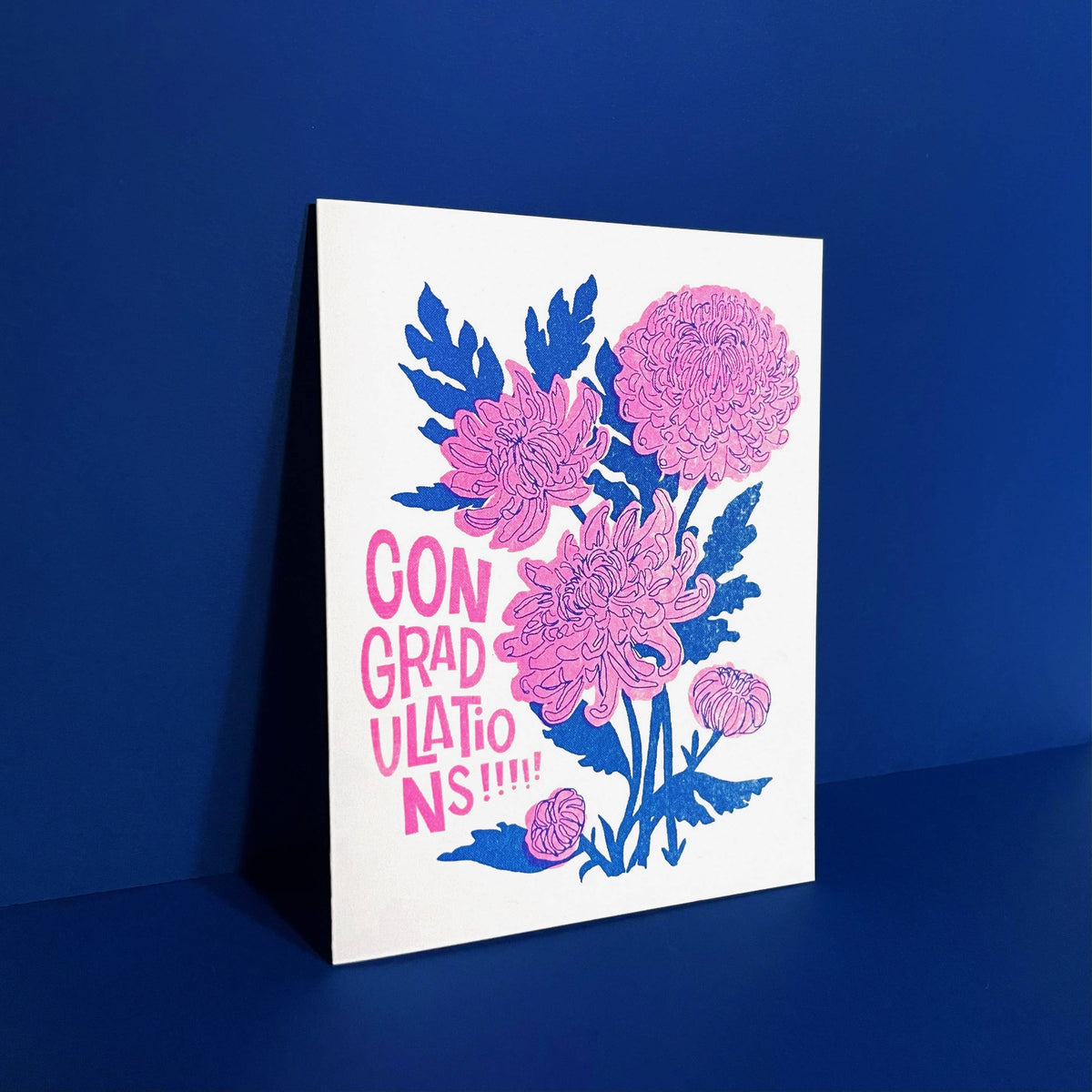 Congrats Mums - Fun Risograph Greeting Card