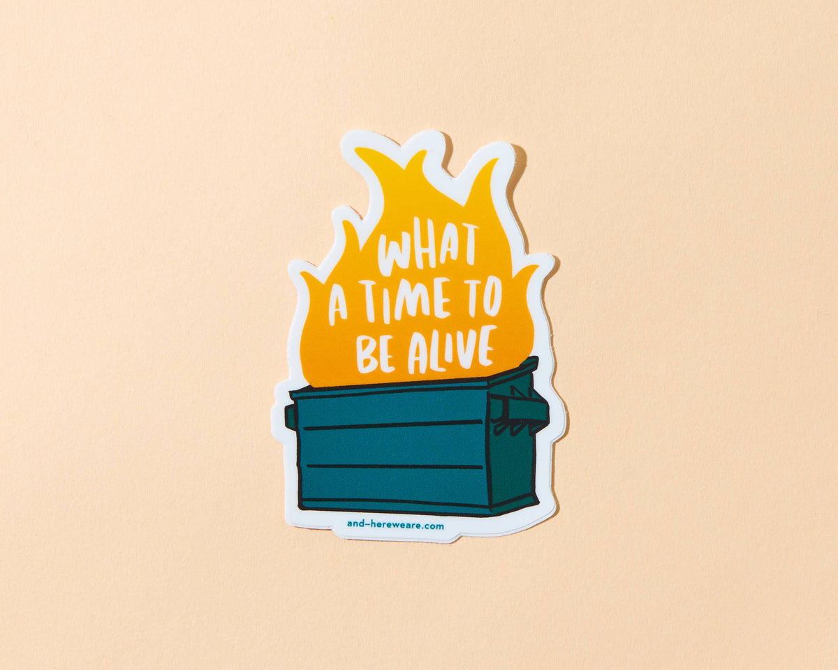 Dumpster Fire Vinyl Sticker