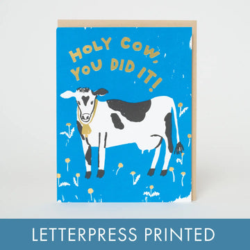 Holy Cow Congrats Card
