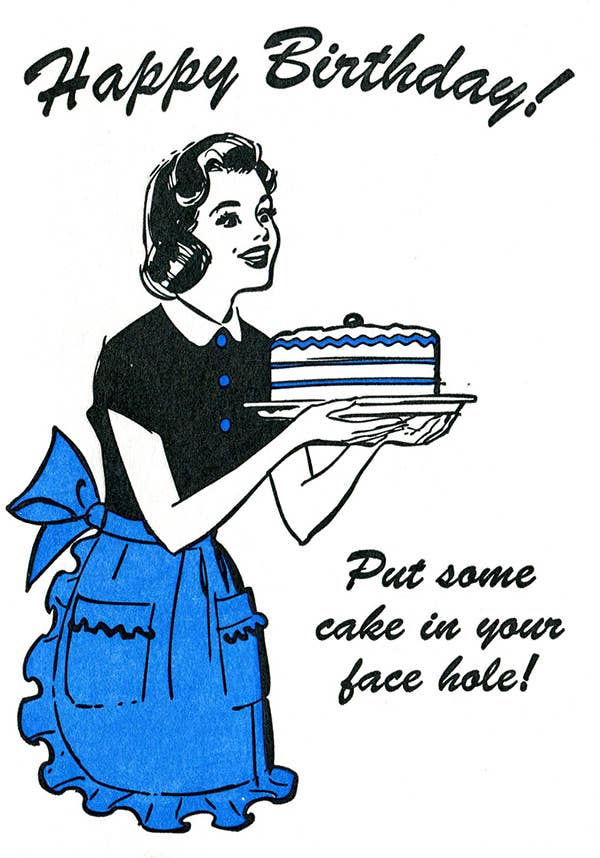 Facehole Birthday Greeting Card