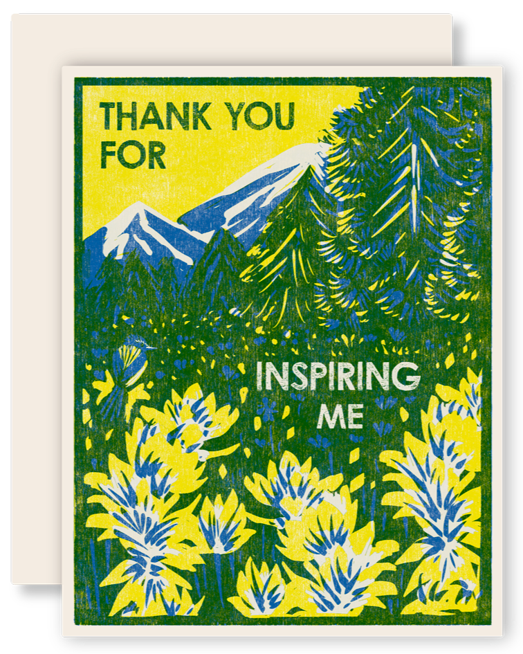 Thank You for Inspiring Me Card