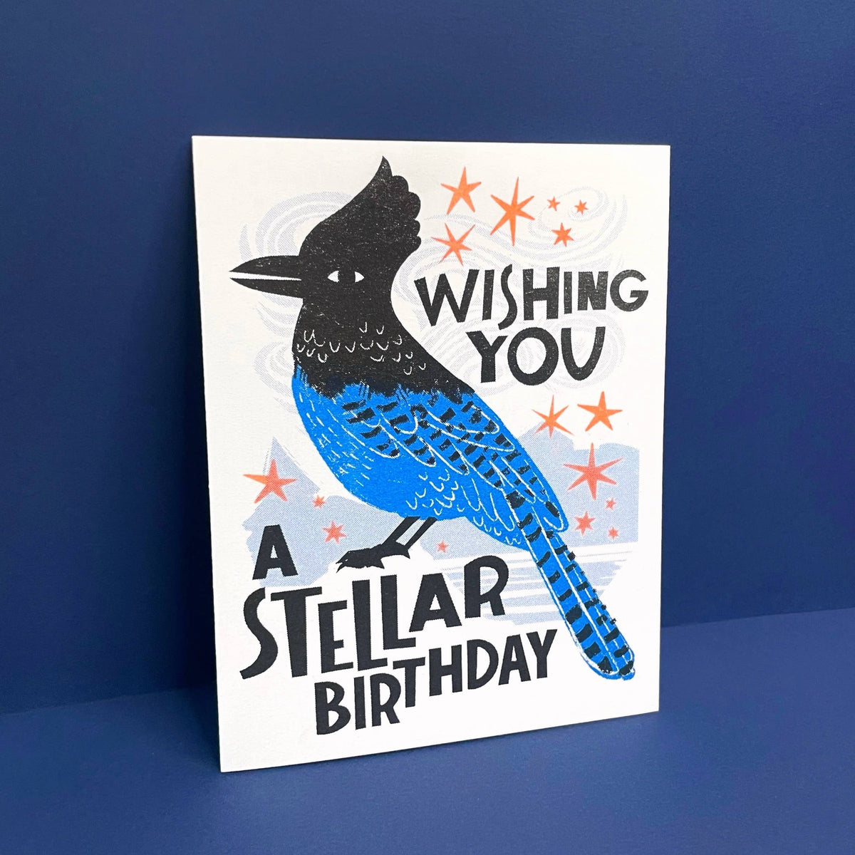 Stellar Birthday - Funny Risograph Greeting Card