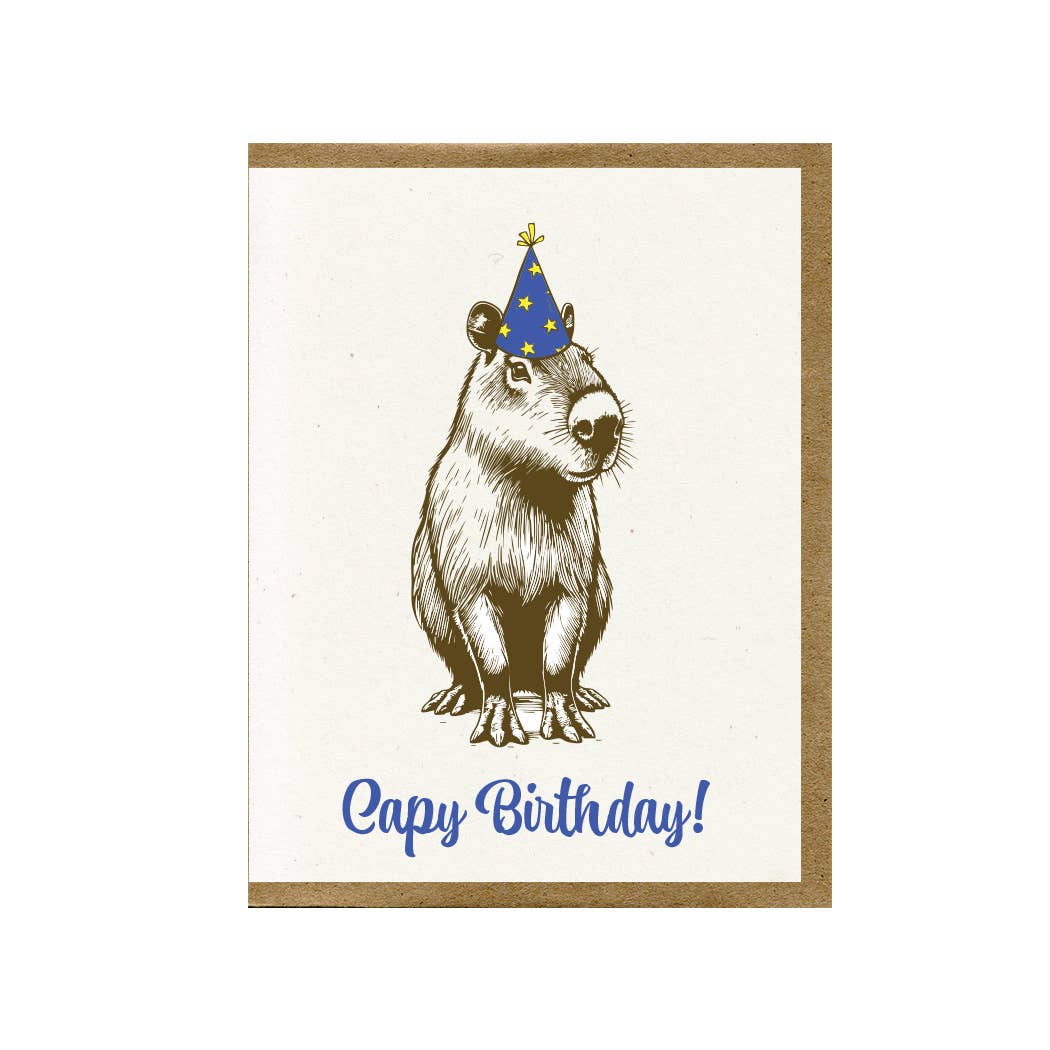 Capy Birthday greeting card