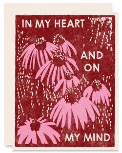 Coneflowers on My Mind Friendship Card