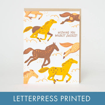 Wild Horses Congrats Card