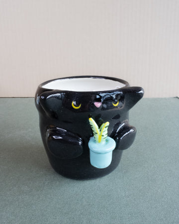 Handmade Kitty Planter