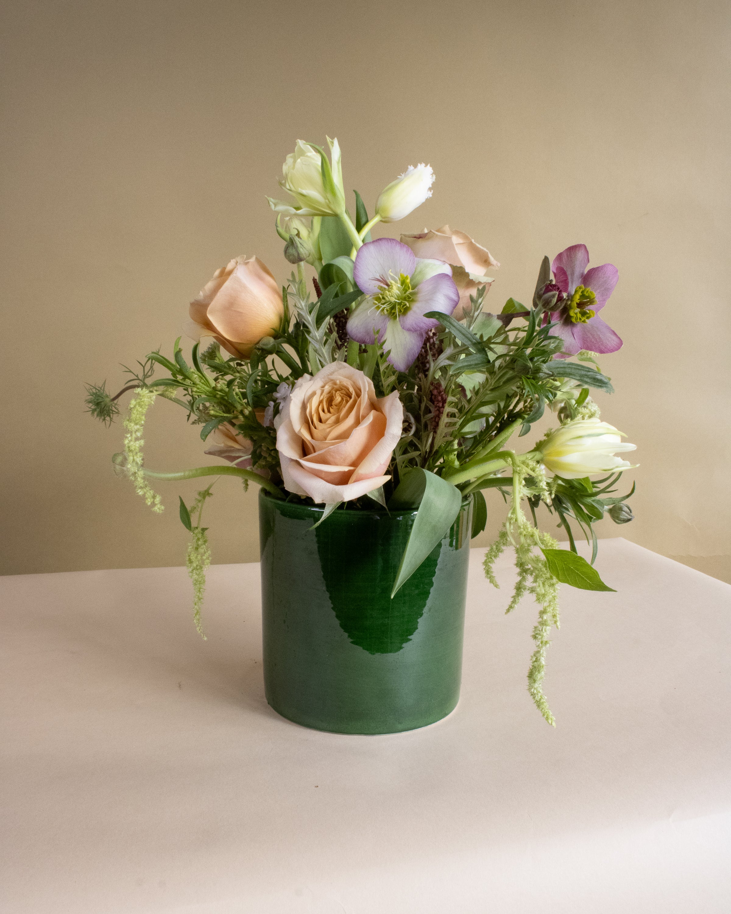 Little Green Love Vase Arrangement